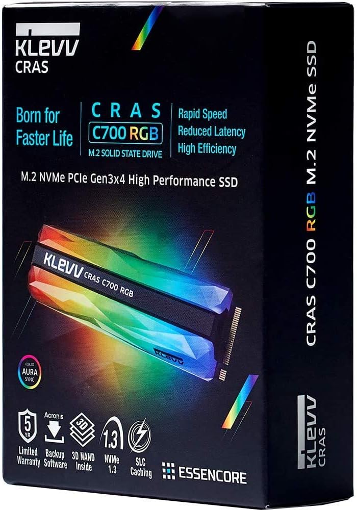 Klevv C700 Rgb 960gb - M.2 Nvme Ssd Klevv C700 Rgb 960gb - M.2 Nvme Ssd